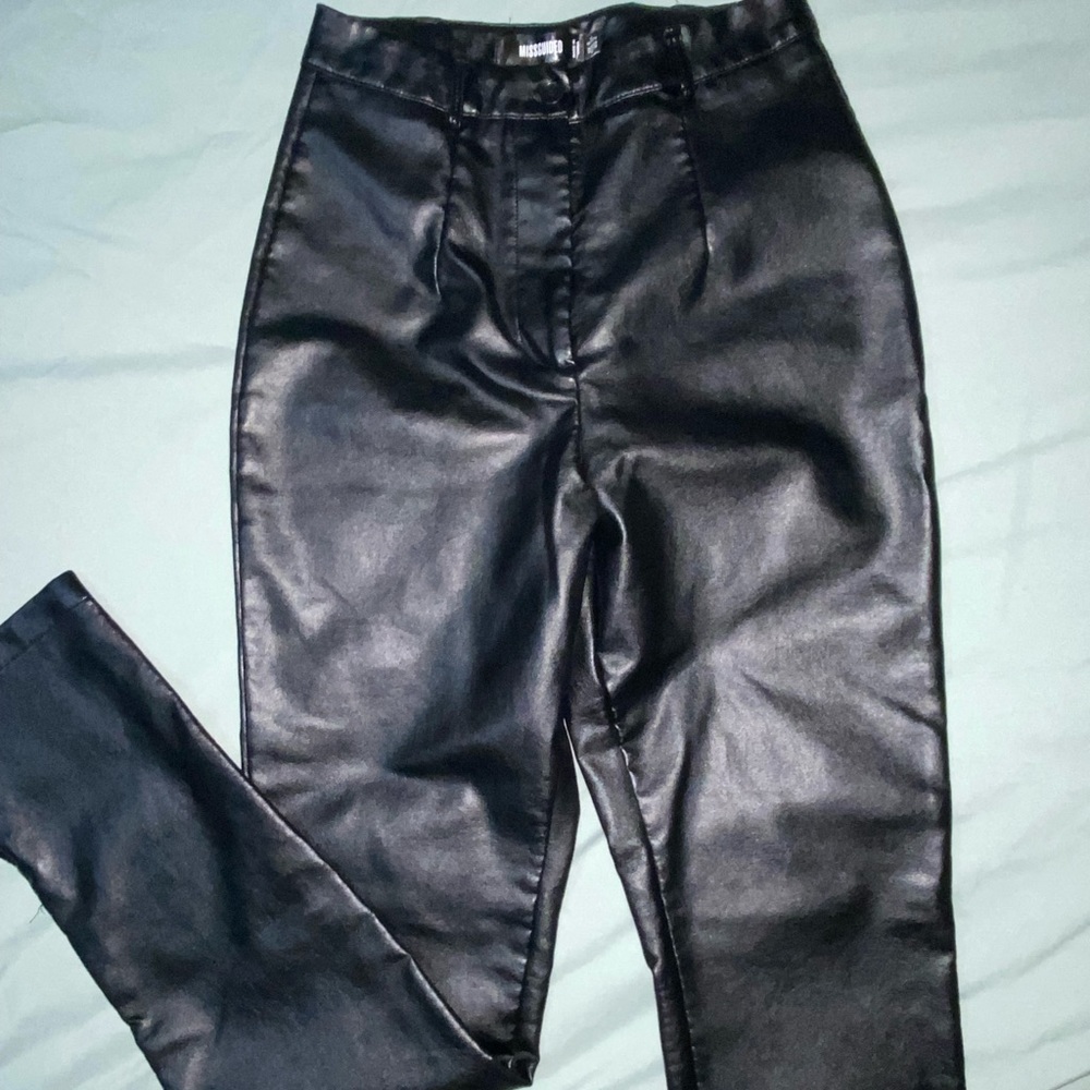MISSGUIDED FAUX LEATHER PANTS
